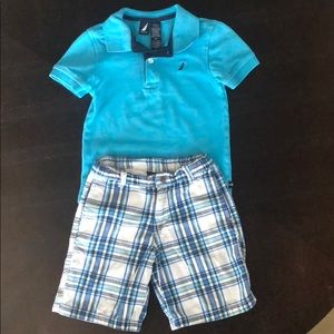 2 piece Nautica polo & short set